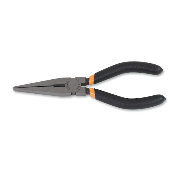 Beta 1162G Extra-Long Flat Knurled Nose Pliers, OAL 200mm, Slip-proof PVC Coated Handles 011620070 - main